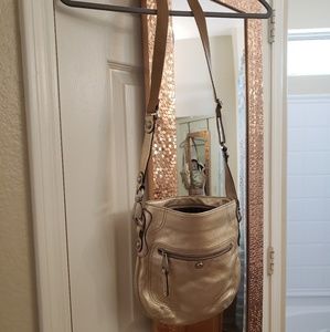 Makowsky gold leather purse